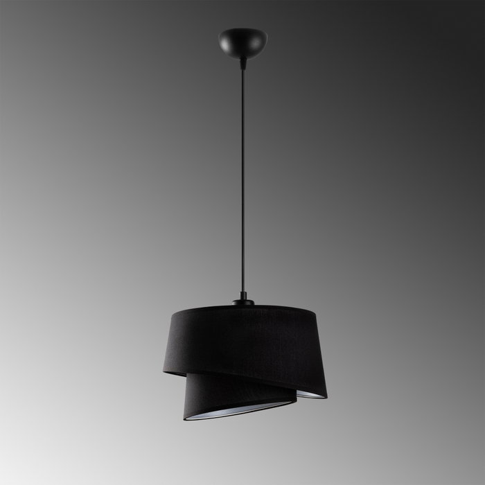 Opviq Stage - 14701 Lámpara de araña negra con cuerpo de metal